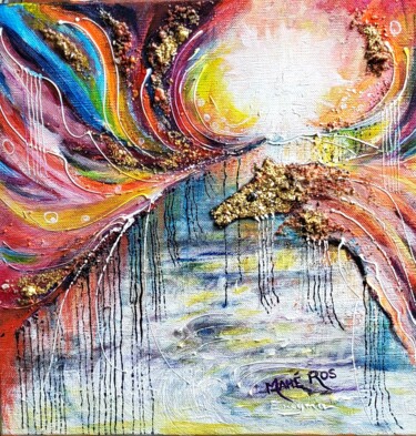 Pittura intitolato "Ekidae-Enigma3" da Mahé Ros, Opera d'arte originale, Acrilico Montato su Telaio per barella in legno