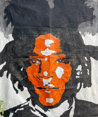 绘画 标题为“Jean-Michel Basquiat” 由1xmerch, 原创艺术品, 丙烯