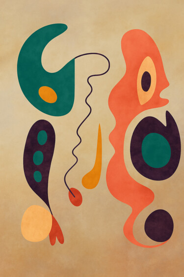 Synapses Chromatiques 数字艺术 标题为“Synapses Chromatiqu…” 由Yahya Ahssaini, 原创艺术品, 数字油画