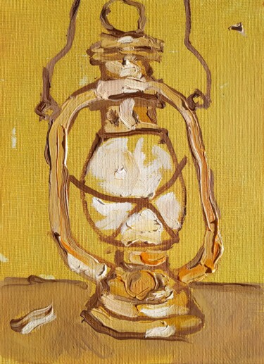 绘画 标题为“Old_lamp” 由Denis Zemenko, 原创艺术品, 油