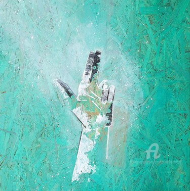 绘画 标题为“Ardhapataka Mudra” 由Emmanuelle Donzé, 原创艺术品, 丙烯