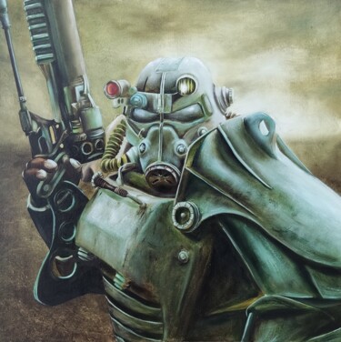 Fallout 3 绘画 标题为“Fallout 3” 由Алёна Данкова, 原创艺术品, 油 安装在纸板上