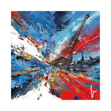 Digitale Kunst getiteld "14 Juillet" door Jean Paul Pierozzi, Origineel Kunstwerk, Digitaal Schilderwerk