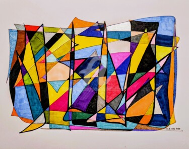 REGATE ( 2025 ) "REGATE ( 2025 )" başlıklı Resim Giovanni Battista Cau tarafından, Orijinal sanat, Jel kalem
