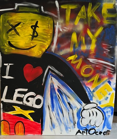 绘画 标题为“LEGO Popart Acryl a…” 由Artocean, 原创艺术品, 丙烯