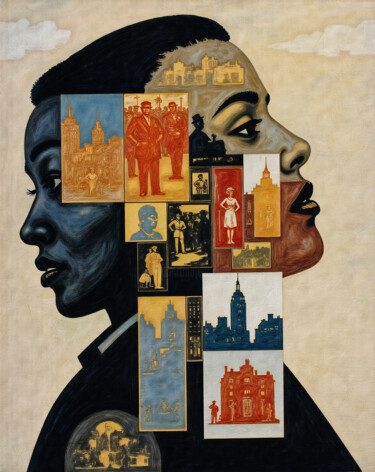 A Mosaic of Becoming "A Mosaic of Becoming" başlıklı Dijital Sanat Jan Keteleer tarafından, Orijinal sanat, Dijital Kolaj