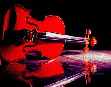 The Violin Fotografia zatytułowany „The Violin” autorstwa Charles Talkoff, Oryginalna praca, Fotografia cyfrowa