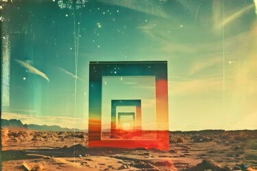 Polaroids of the 4th Dimension #6 - Stargate "Polaroids of the 4t…" başlıklı Dijital Sanat Frederic Racaud tarafından, Orijinal sanat, AI tarafından oluşturulan görüntü