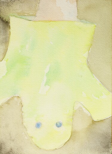 Schilderij getiteld "THE HANGED MAN" door Et Aleece, Origineel Kunstwerk, Aquarel Gemonteerd op Karton