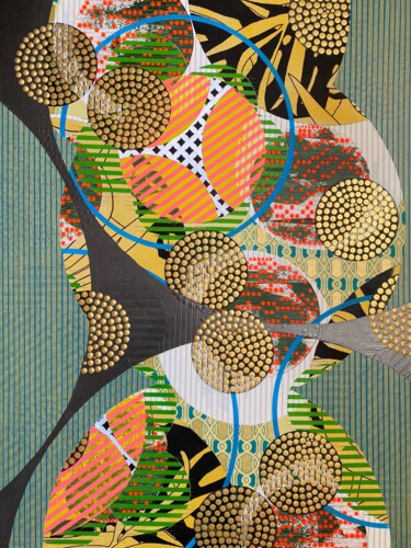 "PAREIDOLIES." başlıklı Tablo Christelle Riffet (Céhère) tarafından, Orijinal sanat, Akrilik Ahşap Sedye çerçevesi üzerine m…