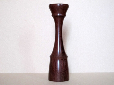 Sculpture titled "Candlestick" by Victor Utcin, Original Artwork, Wood
