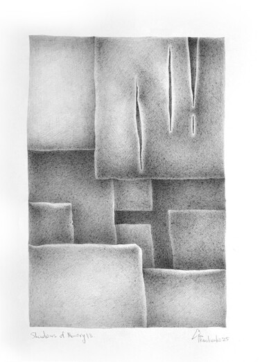 Shadows of Memory / 3 图画 标题为“Shadows of Memory /…” 由Ekaterina Tkachenko, 原创艺术品, 铅笔