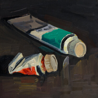 Tubes Painting titled "Tubes" by Serhii Zavadenko, Original Artwork, Oil