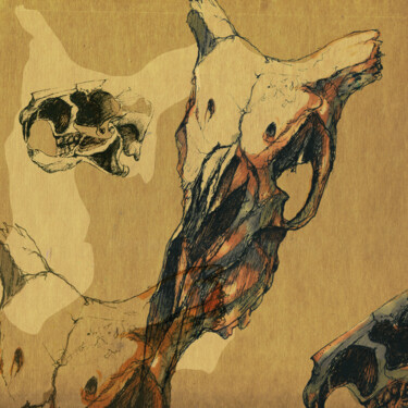 "skulls01" başlıklı Dijital Sanat Hubert Egartner tarafından, Orijinal sanat, Foto Montaj