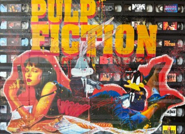 Schilderij getiteld "PULP FICTION" door Mr Pablo Costa, Origineel Kunstwerk, Acryl Gemonteerd op Aluminium