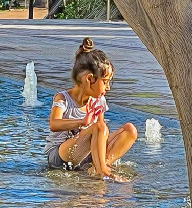 "Carefree_The Child…" başlıklı Dijital Sanat Medovnikart tarafından, Orijinal sanat, Fotoşoplu fotoğrafçılık