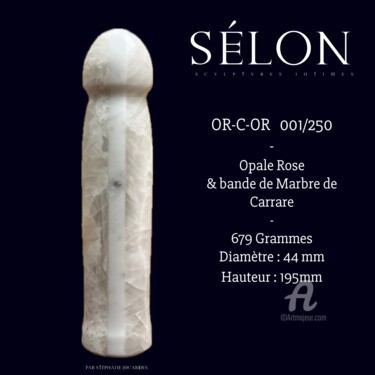 "SÉLON OR/C/OR 001/2…" başlıklı Heykel Stéphane Jocardes (Léla (1991)) tarafından, Orijinal sanat, Taş