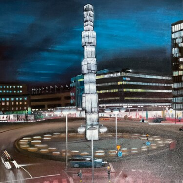 Pintura intitulada "Stockholm" por Gilbert Duchamp, Obras de arte originais, Acrílico