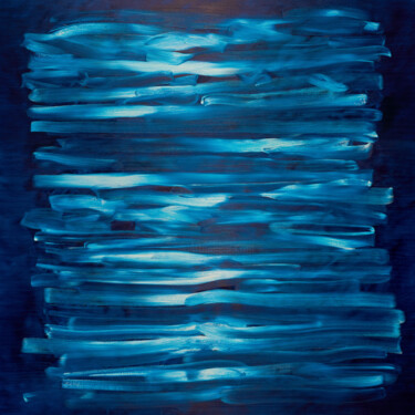 Картина под названием "Night Ocean" - Nataliia Sydorova, Подлинное произведение искусства, Масло