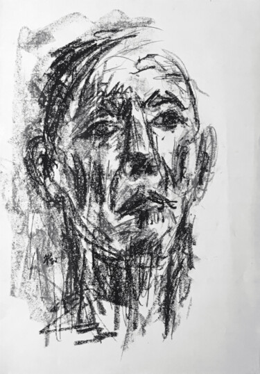 Disegno intitolato "Portrety emocjonaln…" da Barbara Kosz, Opera d'arte originale, Pastello