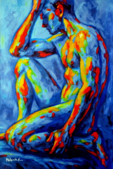"Unarmored" Schilderij getiteld ""Unarmored"" door Helena Wierzbicki, Origineel Kunstwerk, Acryl