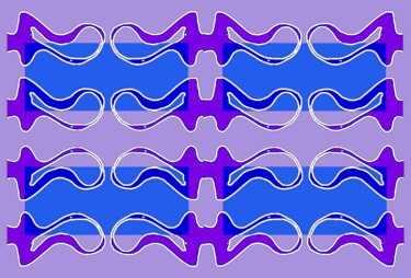 Organic Symmetry 2d7 数字艺术 标题为“Organic Symmetry 2d7” 由Ken Lerner, 原创艺术品, 2D数字工作