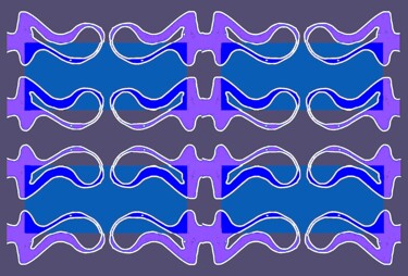 Organic Symmetry 2d7b 数字艺术 标题为“Organic Symmetry 2d…” 由Ken Lerner, 原创艺术品, 2D数字工作
