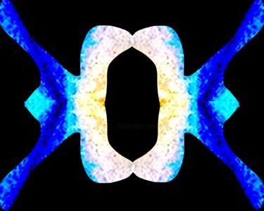 Arte digitale intitolato "Organic Symmetry 3" da Ken Lerner, Opera d'arte originale, Lavoro digitale 2D