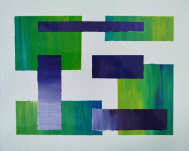 Pittura intitolato "0028" da Cédric Balaine, Opera d'arte originale, Acrilico Montato su Cartone