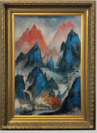 제목이 "黄山叠嶂"인 미술작품 Evan로, 원작, 안료