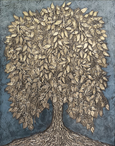 Roots of Resilience Schilderij getiteld "Roots of Resilience" door Hasmik Mamikonyan, Origineel Kunstwerk, Acryl Gemonteerd op Frame voor houten…