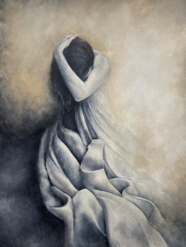 绘画 标题为“Woman in a dress” 由Miri Baruch, 原创艺术品, 丙烯
