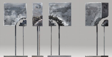 雕塑 标题为“Absence négligeable…” 由Feu Jacques Aillaud, 原创艺术品, 金属
