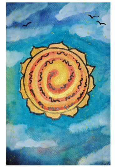 「Seelenbild 3」というタイトルの絵画 Miriam Hagen-Schulteによって, オリジナルのアートワーク, 水彩画