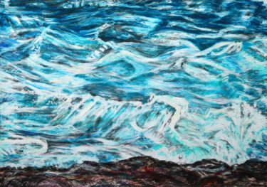 Painting titled "Two Elements 10" by Gabriele Kübler-Mohr, Original Artwork, Pastel