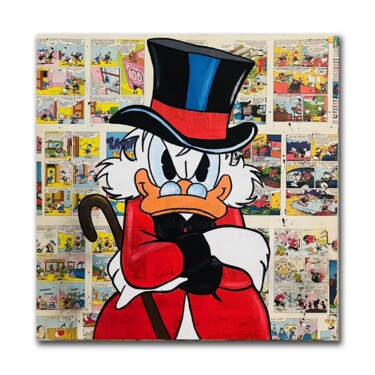 Картина под названием "Uncle Scrooge Mix M…" - Simone De Rosa, Подлинное произведение искусства, Акрил Установлен на Деревян…