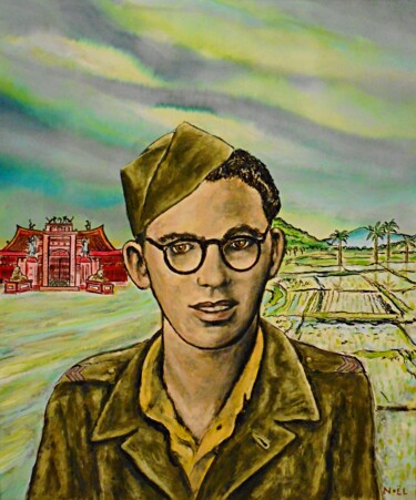 Dad as a Soldier "Dad as a Soldier" başlıklı Tablo Noël Van Hoof tarafından, Orijinal sanat, Suluboya