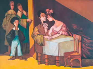 「Intimate Observed C…」というタイトルの絵画 Yerkezhan Kamentayevaによって, オリジナルのアートワーク, アクリル