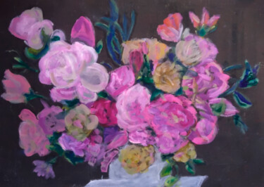 绘画 标题为“Bouquet” 由Yerkezhan Kamentayeva, 原创艺术品, 油