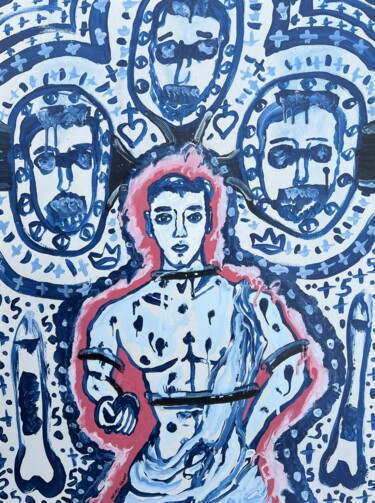 绘画 标题为“Bound Boy” 由Michel Spanos, 原创艺术品, 丙烯