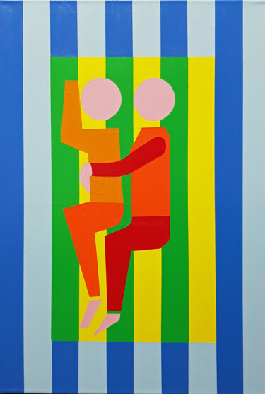 Pittura intitolato "LOVE IS LOVE" da Michael Hartfelder, Opera d'arte originale, Acrilico Montato su Telaio per barella in l…