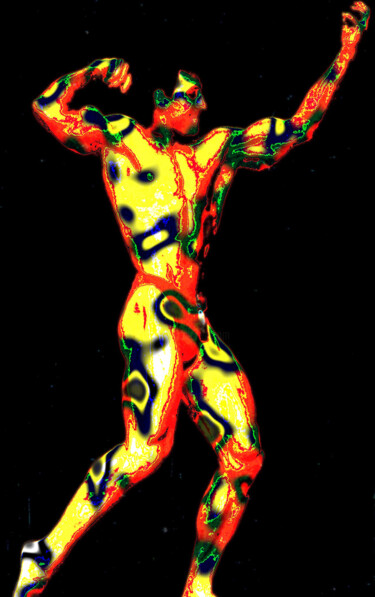 Fotografia intitolato "muscles" da Kevin C Lee, Opera d'arte originale, fotografia a pellicola