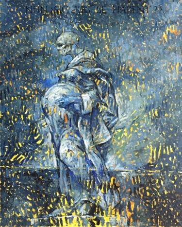 est-ce que les choses vont ainsi? Pittura intitolato "est-ce que les chos…" da Pierre Pentchev, Opera d'arte originale, Olio Montato su Telaio per barella in…