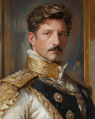 Peinture intitulée "josé" par José Espiguinha, Œuvre d'art originale, Image générée par l'IA