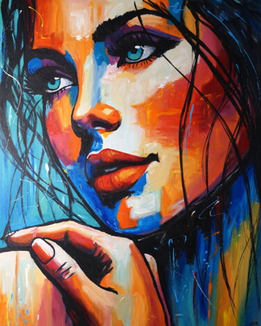 I Know Already Pittura intitolato "I Know Already" da Stach, Opera d'arte originale, Olio Montato su Telaio per barella in legno