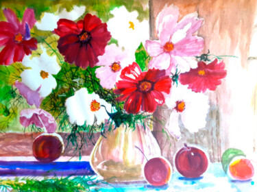 绘画 标题为“Floral Delight” 由Yerkezhan Kamentayeva, 原创艺术品, 丙烯