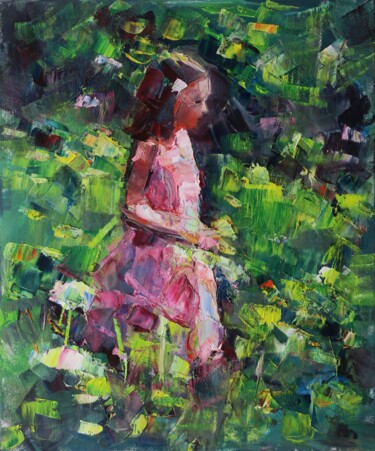 Pintura intitulada "Mai pour toujours V…" por Marta Lipowska, Obras de arte originais, Óleo Montado em Armação em madeira