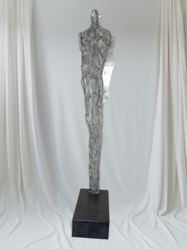 Scultura intitolato "riflesso interiore…" da Marcello Mancuso, Opera d'arte originale, Alluminio