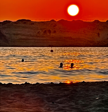 Arte digitale intitolato "The Flame of Sunset" da Medovnikart, Opera d'arte originale, Fotografia manipolata
