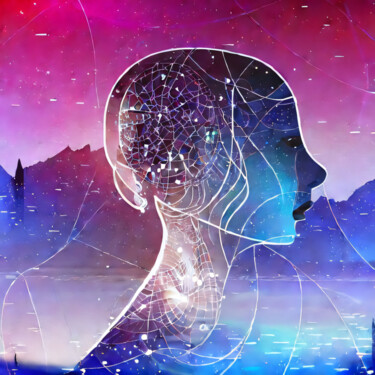 Digital Arts titled "Pink sky" by Meahau, Original Artwork, AI generated image